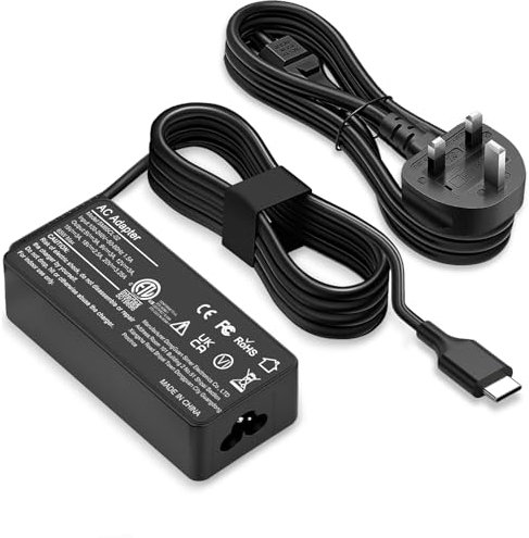 Len ovo Laptop Charger,65W USB C Laptop Charger for Len ovo ThinkPad T14 T15 T480 T480s T490 T490s Chromebook C330 S330 100e 300e 500e IdeaPad Type C AC Adapter Power