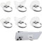 6 PCS Phone Ring Holder Grip Transparent Phone Ring Stand 360 Roatation Phone Hand Holder Adjustable Cellphone Support Ring for Mobile Phones Tablets Case