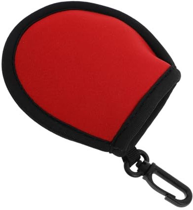 TOBBOMEY Golf Ball Sleeve Buckle Design Golf Accessories for Men Neoprene Cover Cleaning Pouch Portable Golf Ball Holder