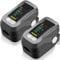 Cunsieun Pulsoximeter Sauerstoffsättigung Oximeter – Präzises Fingergerät zur Messung von SpO2, Puls & PI – tragbar, mit OLED-Anzeige, Alarm und Batterien für Alltag, Sport & Freizeit