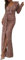 Vestito Elegante Donna Vestiti Donna Eleganti da Sera Lunghi Collo V Maxi Vestito da Damigella Sera Cerimonia Vestiti Donna Discoteca Abiti da Donna Invernali Midi (Oro Rosa, L)