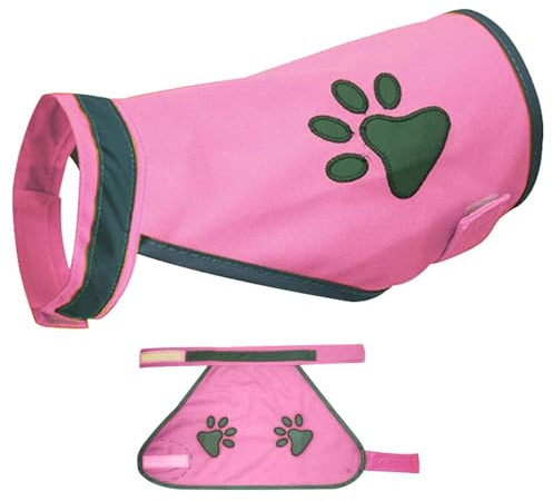 Haustierweste für Nachtschutz – verstellbare rosa Westen für die Sicherheit des Hundes, Warnweste hält Hunde sichtbar, reflektierend, bequem, atmungsaktiv, für Jagd, Outdoor, Tag/Nacht