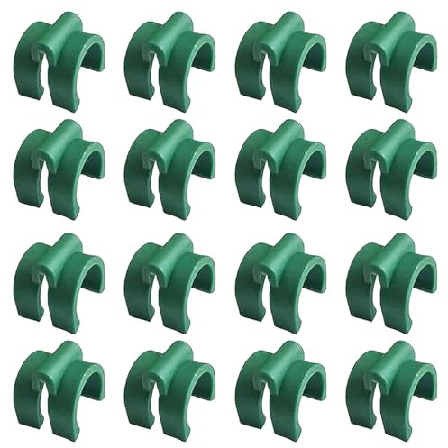 Greengro 16PCS Greenhouse Shelf Plastic Clip Buckles for 0.63 inch Tube