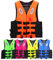 LUIVZD Swim Jacket - Schwimmhilfen for Erwachsene, verstellbare Schwimmweste, Unisex, for Kajakfahren, Paddeln, Angeln, Surfen, Schnorcheln, Wassersport, Rafting(Orange,L)