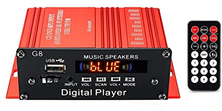 G8 200W 12V. Amplificatore Audio auto HiFi. Amplificatori di potenza audio Bluetooth Amplificatori stereo for la casa FM. Radio 2ch USB TF AUX