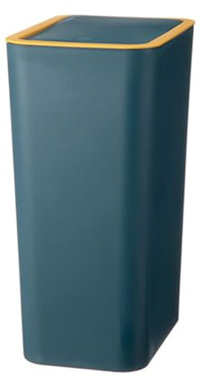 NEWFT Trash Bin with Push Down Lid for Kitchen, Bedroom, Bathroom, Spaces Waste Bin for Daily Use Waste Container