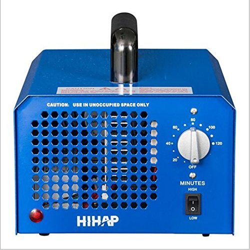 Profi Ozongenerator 3000 bis 7000mg/h- 3,5bis7g/h einstellbar Timer Ozon Generator perfekt Luftreiniger für Ihr Auto,Kücke Desinfektion, Formaldehyd Reduzierung und geruchtilgend in Badezimmer(Blau)