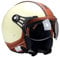 BNO-PL28 Jethelm Beige glänzend + Braun, Motorradhelm, Schutzhelm Helm S - XL (XL)