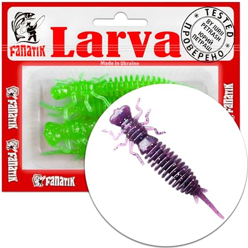 Gummiköder FANATIK Larva Aroma | Barsch Hecht Zander Döbel | 4-11cm, 0.5g - 11g | Gummifisch Jig Soft Bait Lure Kunstköder Angeln Köder Baits Lures Softbait