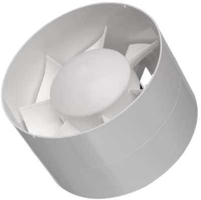 EUROPLAST Ø 125mm Rohr-Einschub-Ventilator mit Timer - Lüfter Badlüfter IPX4 Kanallüfter