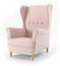 Sofini Ohrensessel Milo! Sessel für Wohnzimmer & Esszimmer! Skandinawisch, Relaxsessel aus Webstoff, Best Sessel! (Beauty 4)