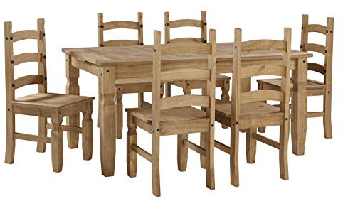 Mercers Furniture Trade Corona Large Extending Dining Table & 6 Chairs