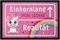 MoonWorks SpecialMe® Fußmatte Kinderzimmer personalisiert Einhorn-Land von Wunschname Türvorleger Kind rutschfest & waschbar schwarz 60x40cm
