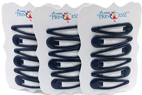 18x Hair clips barrettes Navy Blue School Uniform dark blue Colour hair Clips Slides Sleepies Snaps Bendies for Girls