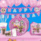 Geburtstagsfee LOL Surprise Partyset: Partygeschirr Servietten Tischdecke Banner Ballons 56tlg, lustige Partydeko für Kindergeburtstag Mädchen und Jungen