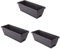 æ— Lot de 3 pots de fleurs rectangulaires en plastique haute densité pour rebord de fenêtre, plantes grasses, jardin, balcon