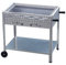 BSR-Grillen Holzkohlegrill Grillwagen mit Rollen Kohlegrill aus Edelstahl 81x53x80 cm Grillfläche 76x47 cm ideal für Privat Verein Catering Gastronomie (Grillrost verchromt)