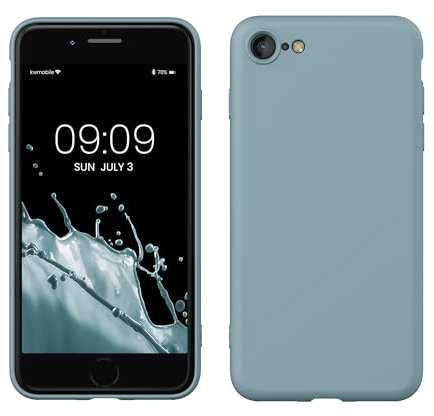 kwmobile Handyhülle für iPhone SE 2022 Hülle/iPhone SE 2020 / iPhone 8 / iPhone 7, für iPhone SE Hülle - Schutzhülle für kabelloses Laden - Case in Antique Stone