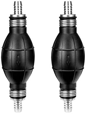 ETOPARS 2 Pezzi 10mm Pompetta di Aspirazione Lampadina Pompa Mano Primer Lampadina Adescatore Pompa Carburante Pompa Sifone Trasferimento Benzina Diesel