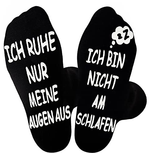 Jeasona Geburtstag Geschenke für Opa Weihnachten Weihnachtsgeschenke für Papa Socken Herren 43-46 (Schwarz-rest)