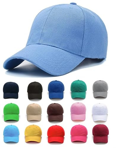 Van Der Linn Classic Unisex, 6 Panel Adjustable Baseball Cap for Men Women