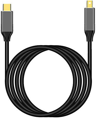 KVSERT USB C to Mini Displayport Cable USB Type C 3 to Mini DP Cord 4K Adapter Cable
