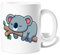 latostadora Taza Divertida para Regalar Koala En Una Rama - Tazas de café grandes, graciosas, bonitas para el desayuno - Regalos originales - 325 mL - ref. 5522077