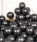 AULE Kleine Luftballons Schwarze Metallic: 50 Stück 5 Zoll Luftballon Klein Schwarz Helium Ballons Latex Ballon für Graduation Junggesellenabschied Halloween Deko