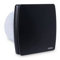 STERR Modern Bathroom Fan - 150 mm, Black with Check Valve - Silent Operation