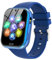 Smartwatch Kinder - Uhr Telefon Smart Watch Kids mit Schrittzähler 19 Spiele Musik Kamera Wecker Hörbücher Anruffunktion SOS Englisch Lernkarten, Schulmodus für Jungen und Mädchen 4-11 Jahren (Blau)