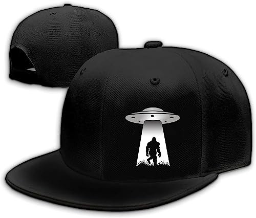 Kochmütze, flache Schirmmütze für Herren, lustige Doppelmesser, verstellbare Baseballkappe, Snapback-Hut für Damen, Schimpansen Ufo, 1