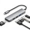 Lemorele USB-C Hub - 5-in-1 Multiport Adapter, 100W PD, 4K HDMI, 3 USB-A Data Ports, Compatible with M1/M2 MacBook Air, Galaxy S23, Surface Go, iPad Pro, XPS