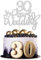 Gyufise 1Pcs 30 Pearl Wedding Cake Topper Glitter 30 Pearl Years Cake Pick Decoration for Happy 30th Anniversary Wedding Party Cake Decorations Supplies