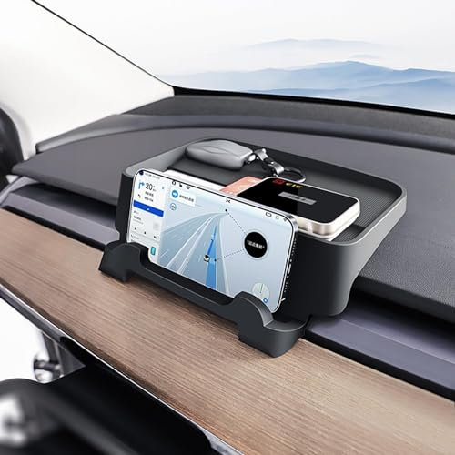 Topfit für Tesla Model Y Model 3 Armaturenbrett-Halterungen Instrumentententafel Tablett Organizer Telefonhalter Sonnenbrillenhalterung für Tesla Model 3 Model Y Zubehör