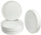 Confezione da 4 sottovasi in ceramica per piante da 10 cm, per interni ed esterni, resistenti e robusti, per vasi smaltati (12 cm, bianco)