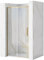 Rea PORTE DE DOUCHE COULISSANTE RAPID SLIDE GOLD BRUSH 100 Verre trempé de sécurité transparent 6 mm (Doré)