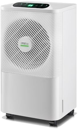 DeXpro Delux Digital Dehumidifier & air purifier with activated carbon filter to prevent damp and condensation, auto mode, laundry mode, 24 hour timer, LCD display with touch control, 2 litre