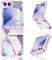 Galaxy Z Flip 6 Handyhülle für Samsung Galaxy Z Flip 6 Hülle Silikon Slim Marmor Transparent Z Flip 6 Tasche Case Glitzer Soft TPU Bumper Stoßfest Schutzhülle für Samsung Galaxy Z Flip6 5G Handy (A)