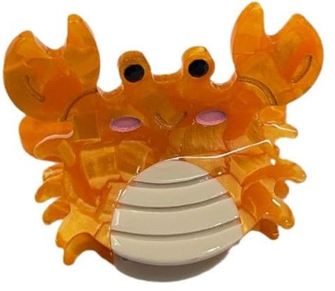 Pnuokn Haarklammer für Wal, Meereslebewesen, Mini-Haarspangen, Verzierung, Haarnadel, einfache Ornamente, Cartoon-Haarspange für Damen, B, 1 count (Pack of 1)