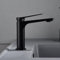 IMEX - Grifo Monomando Lavabo | Grifo Baño Mezclador Agua Fria y Caliente | Grifo para Baño Acero Inoxidable y Ahorro de Agua sobre Encimera | Serie Nápoles | Color Negro Mate
