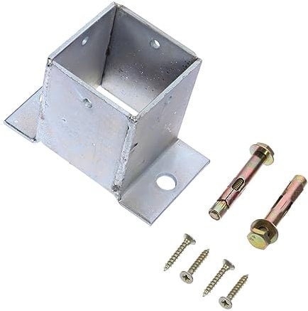 Housoutil Column Foot Cover Round Stand Railing Post Base Cover Concrete Fence Post Fence Post Base Fence Post Anchor Ground Spike Fence Post Anchor Support Handrail Bracket Stainless Steel