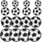 Homirty 20 Pieces Football Embroidery Patches, Football Cloth Stickers, Football Embroidered Iron on Patches, Soccer Ball Decorative Patches, Soccer Iron on Patches for Football Shirt, Reusable