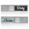 Dishwasher Magnet Clean Dirty Sign - Stainless Steel Dishwasher Magnet Sign - Clean & Dirty Dishwasher Slider Indicator - Kitchen Organizers and Storage