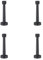 Door Stop Wall Mounted Door Bumper 80mm/100mm/120mm/150mm Rubber Door Bumper Non-Magnetic Metal Door Stop Set for Home Office Bedroom(4 Pcs,120mm)