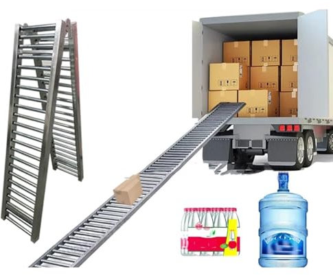 Portable Heavy-Duty Roller Conveyor Table, 30/40/50/60 Cm W Foldable Flow Rail Rollers, 330 Lbs Stainless Steel Frame For Warehouse Freight Handling Assembly Line(W 30cm(12 in),9m/29.5ft)