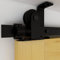 274 cm Deckenhalterung für Schiebetüren, Holztüren, Eisenbahn-Set mit T-Rollen, 274 cm, Einzeltür, Scheunentür-Hardware