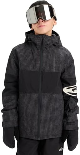 Quiksilver Snow Jacket HIGH in The Hood Jacket Boy's Black 16
