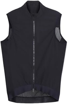 Ayztantine Weste Radfahren Herren Leichte, Winddichte Fahrrad-Windjacke for Herren, atmungsaktiv und leicht zu tragen(Black,XS)