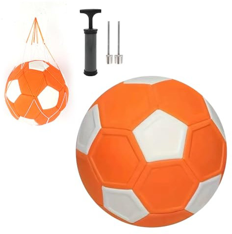 Hojalis Curve Football, Swerve Soccer Ball With Pump, 20cm Training Toy for Curveball Tricks - Indoor Outdoor Gift for Boys Girls Teenagers