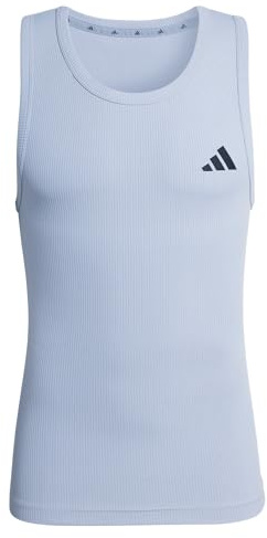 adidas Men's Power Essentials Workout Rib Tank, Halo Silver, 3XL